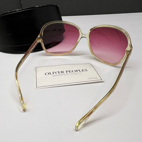 New Oliver Peoples Rose Gradient/Clear frame Sunglasses - Picture 3 of 9